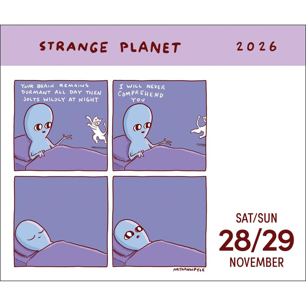 simon schuster strange planet 2026 day to day calendar