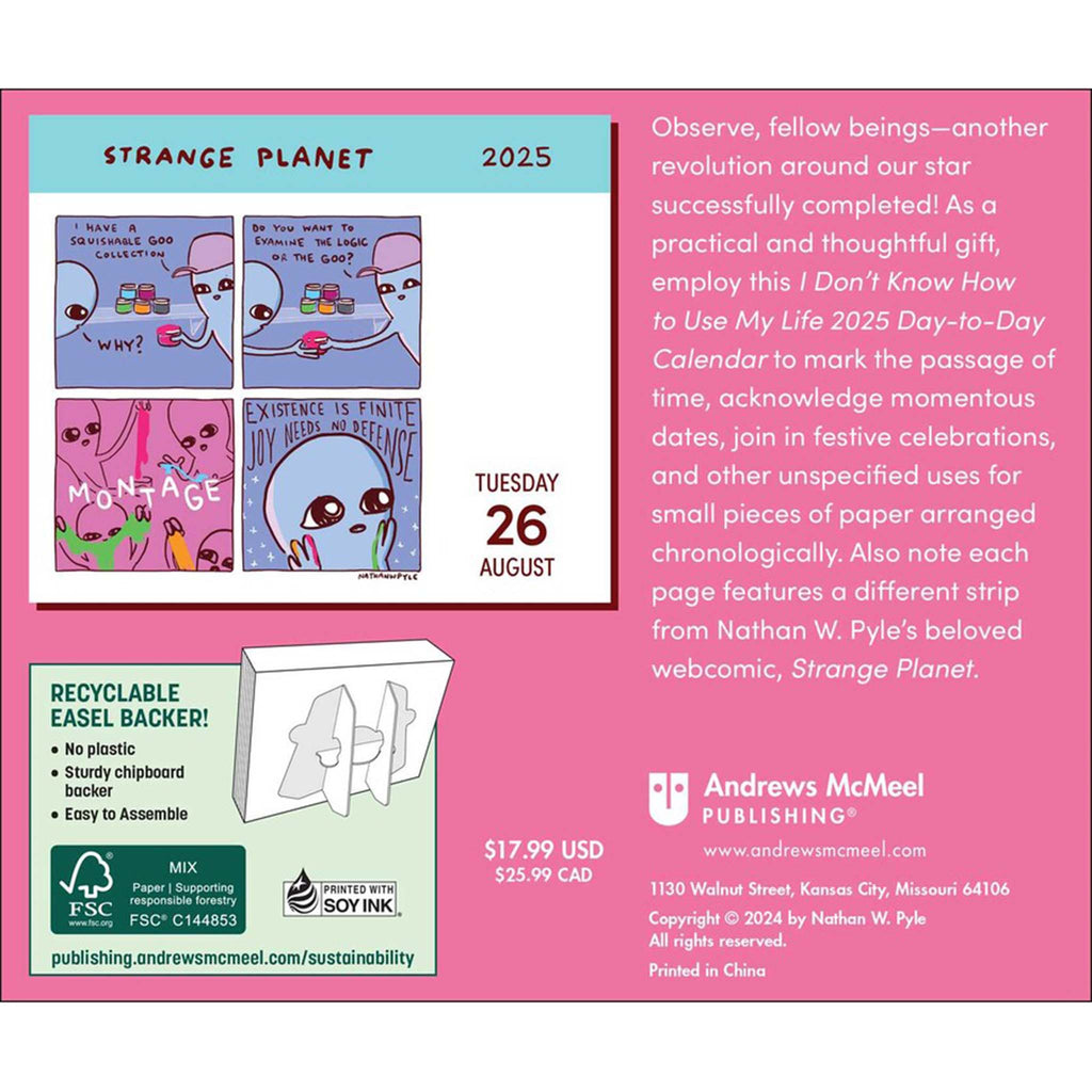 simon schuster strange planet 2025 day to day calendar