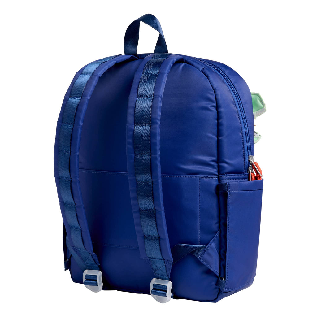 State Bags Kane Kids Travel Backpack in Dino, back angle view.
