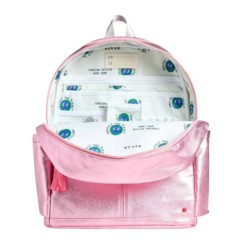 STATE Bags Kane Kids Double Pocket Backpack in Patchwork