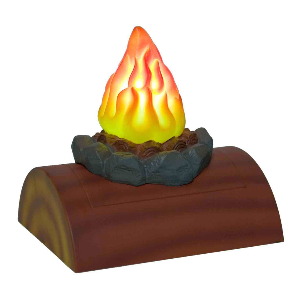 Campfire night light on a white background.