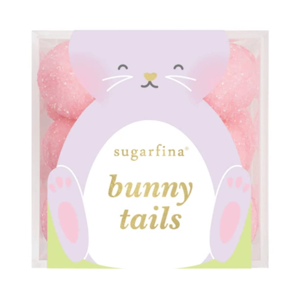 Sugarfina Easter 2025 Bunny Tails candy in candy cube packaging, front view.