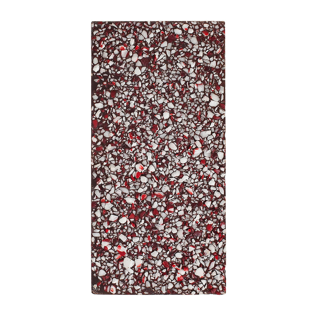 Sugarfina Reindeer Bark Peppermint Chocolate Bar Holiday 2024, back of bar.