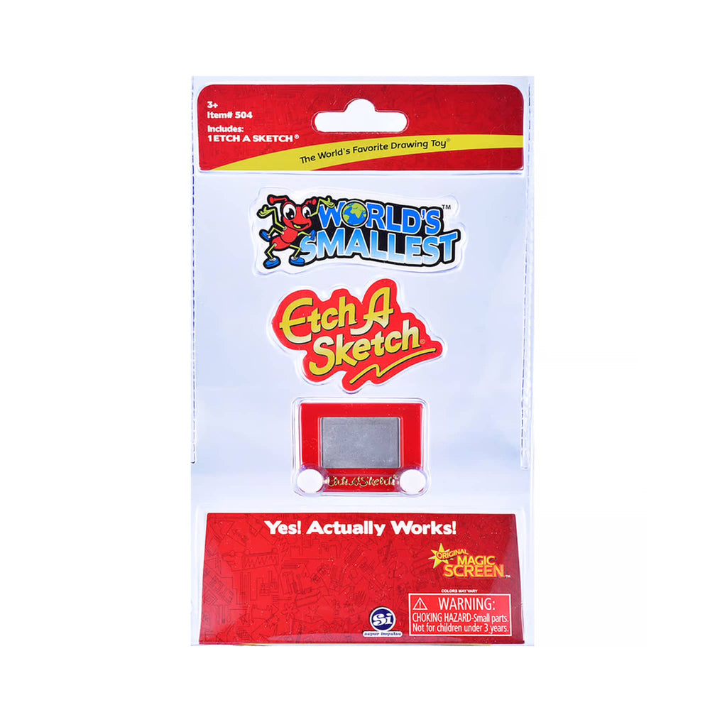 World's Smallest Etch A Sketch packaging on a white background.
