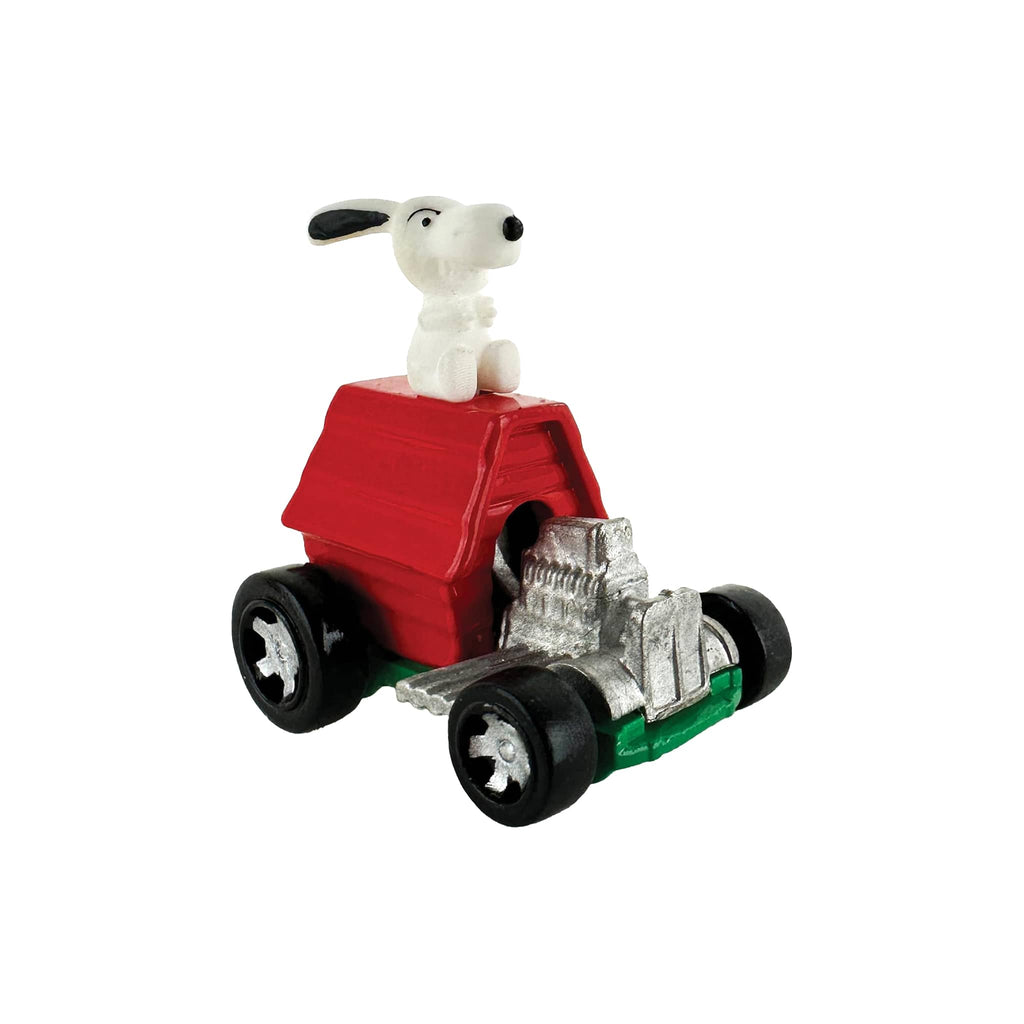 World's Smallest Snoopy Hot Wheels toy on a white background.