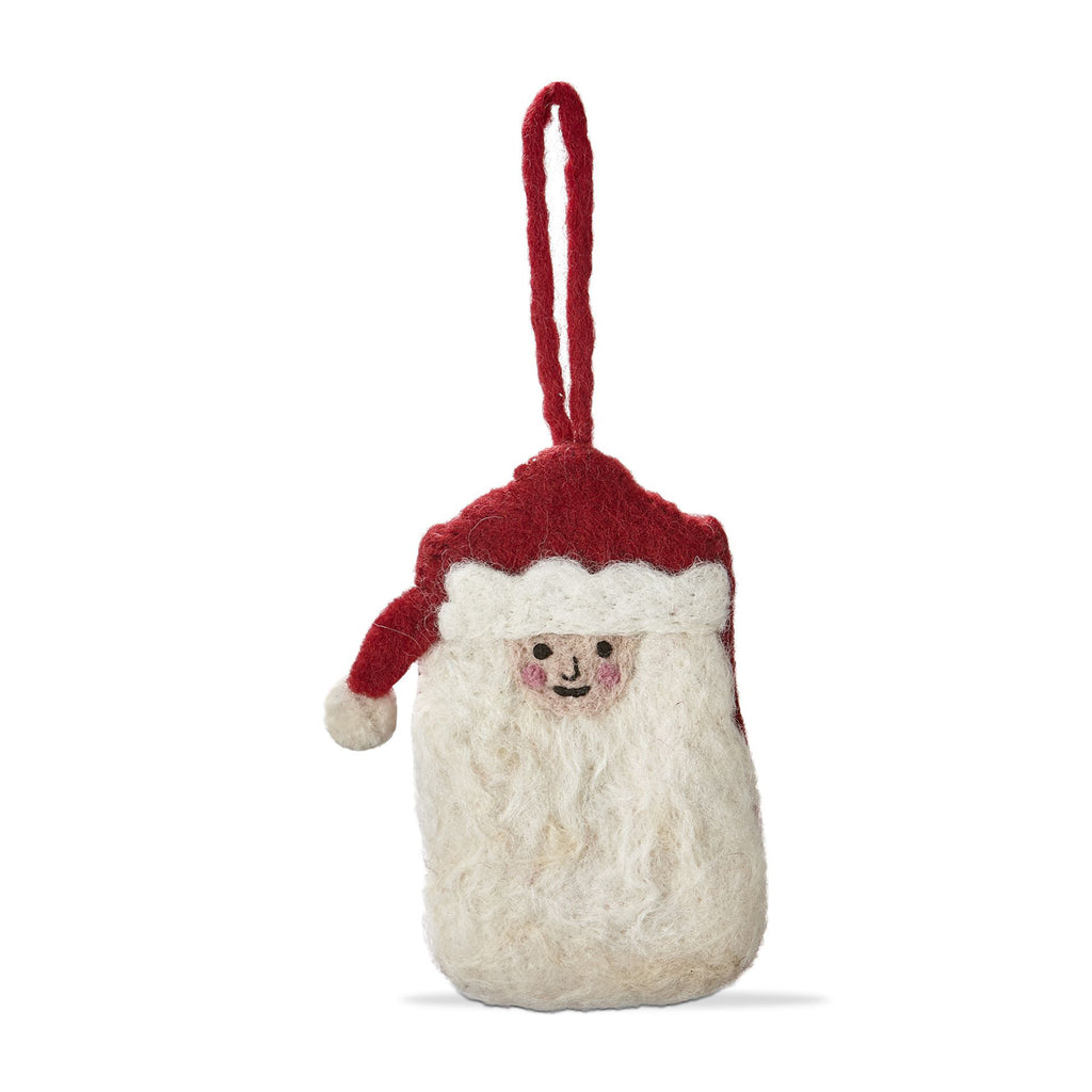 tag santa gift card holder ornament red