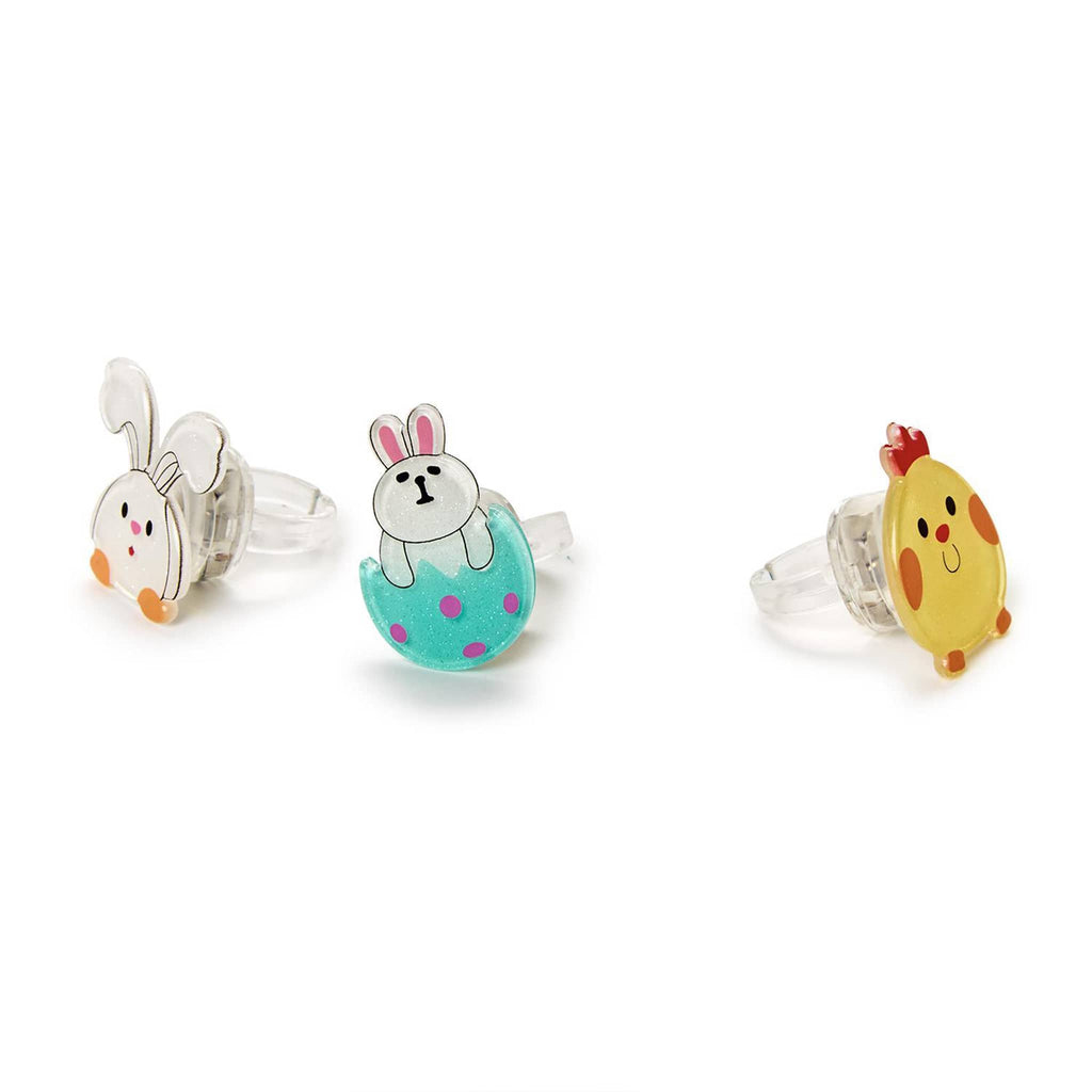 Two's Company Easter Flashing Light-Up Ring in 3 styles.