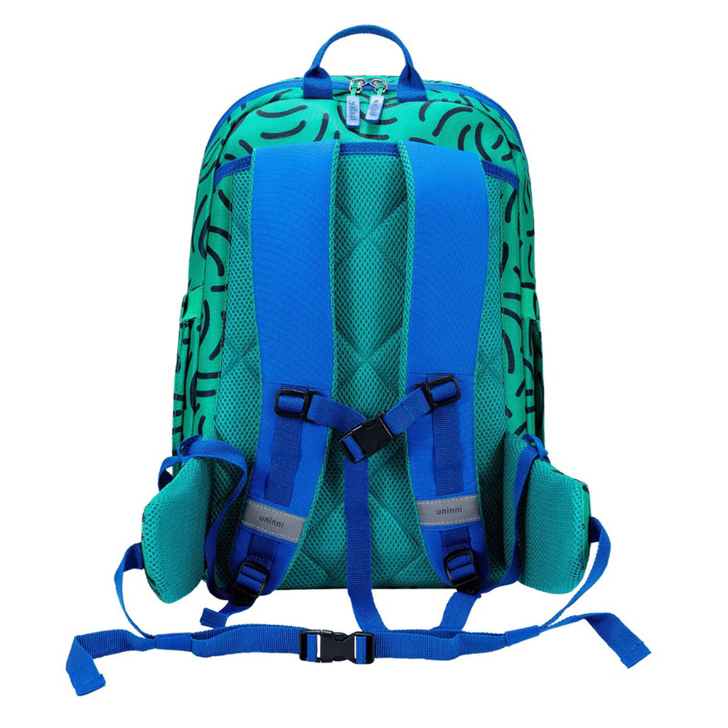 Uninni Brush Strokes Bailey Backpack, back view showing padded shoulder straps.