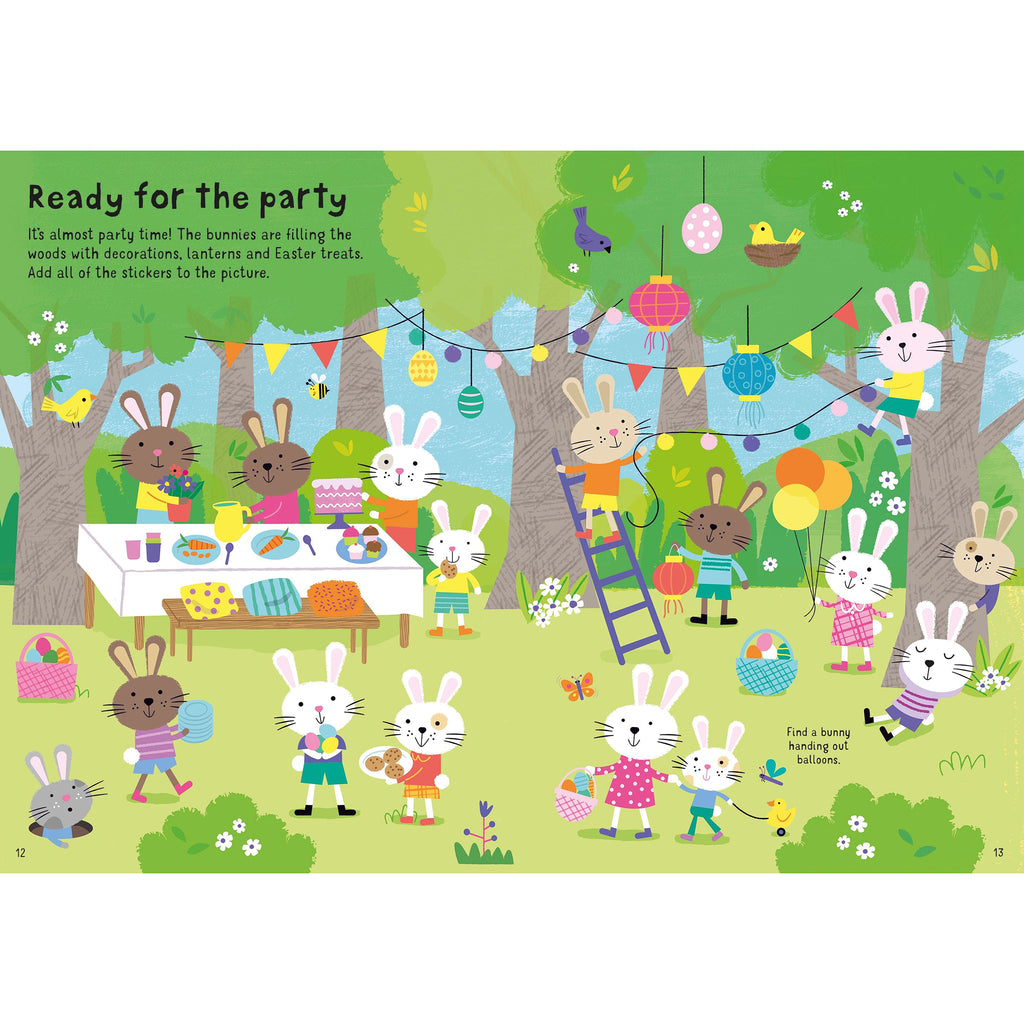 usborne little first stickers easter bunnies