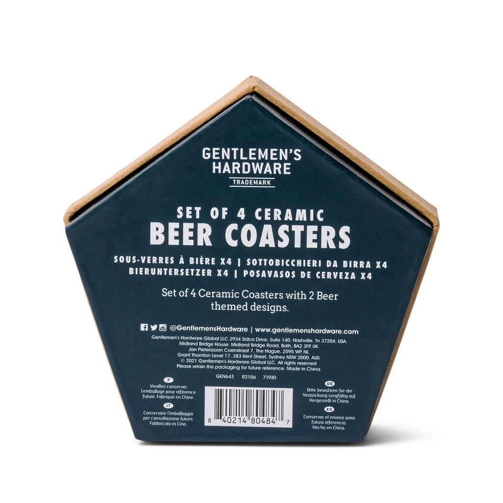 gentlemens hardware beer coasters set