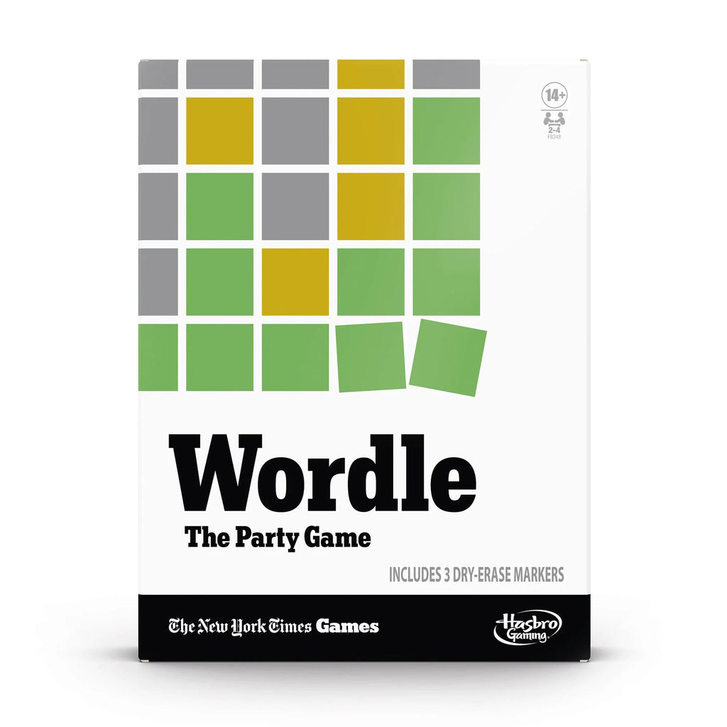 Continuum Games Wordle The Party Game in box packaging, front view.