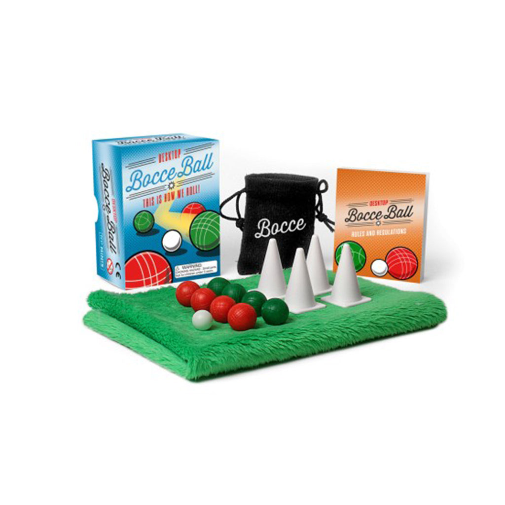 hachette running press desktop bocce ball mini desktop kit