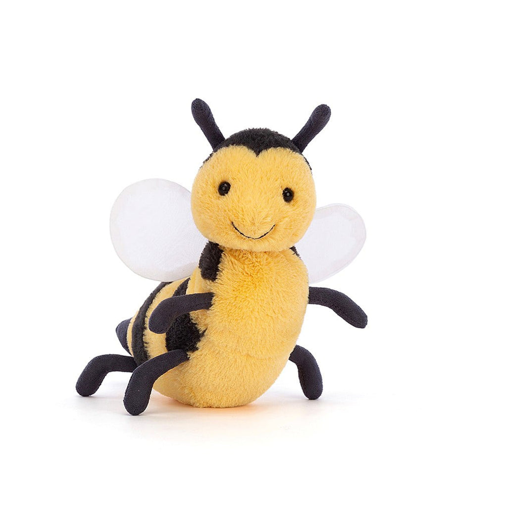 Jellycat Brynlee Bee plush toy, front view.