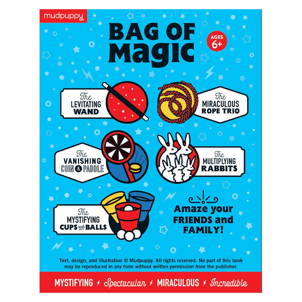 bag of magic tricks backchronicle mudpuppy bag of 15+ easy to learn magic tricks in packaging back