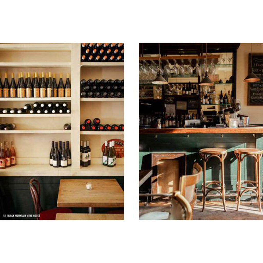 acc art books hidden brooklyn book sample page with photos of Black Mountain Wine House