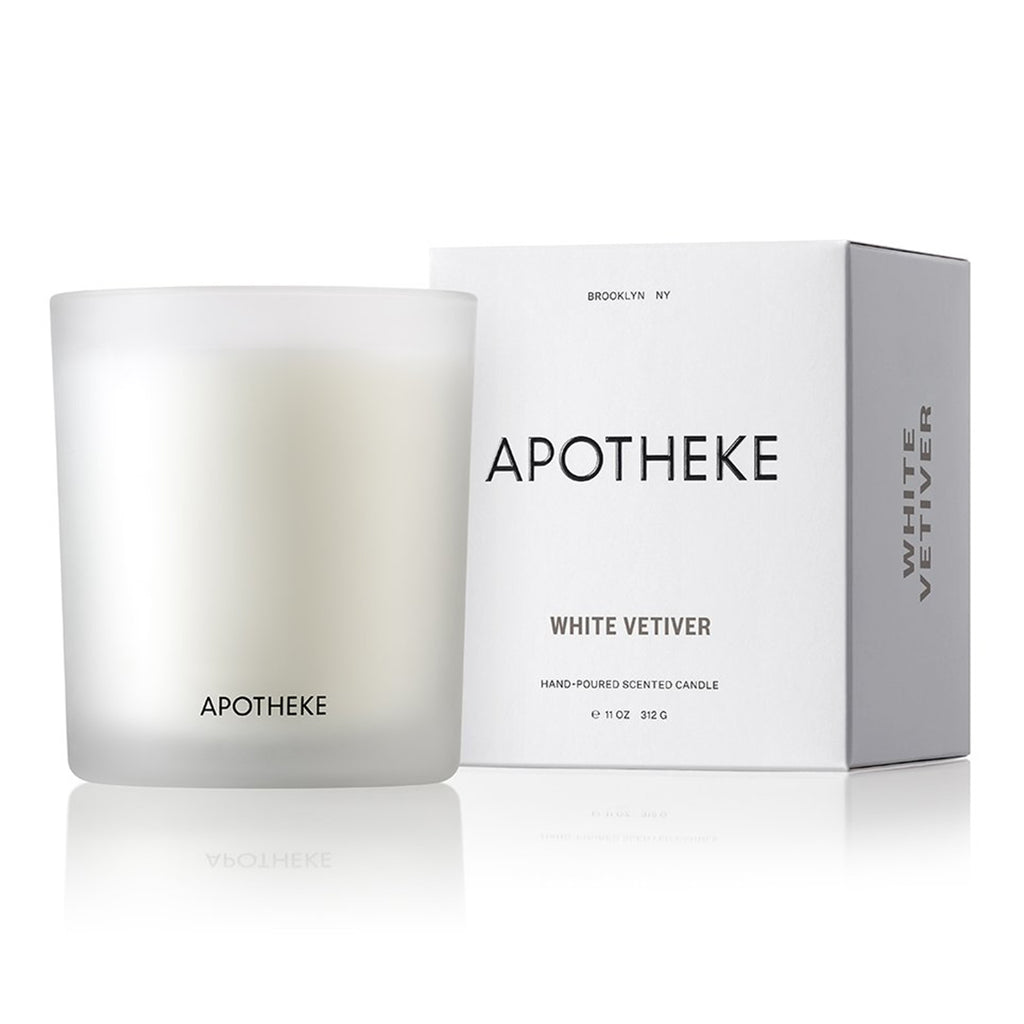 apotheke white vetiver candle