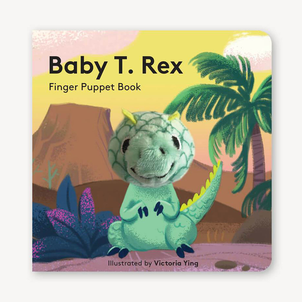 chronicle baby t. rex finger puppet board book cover