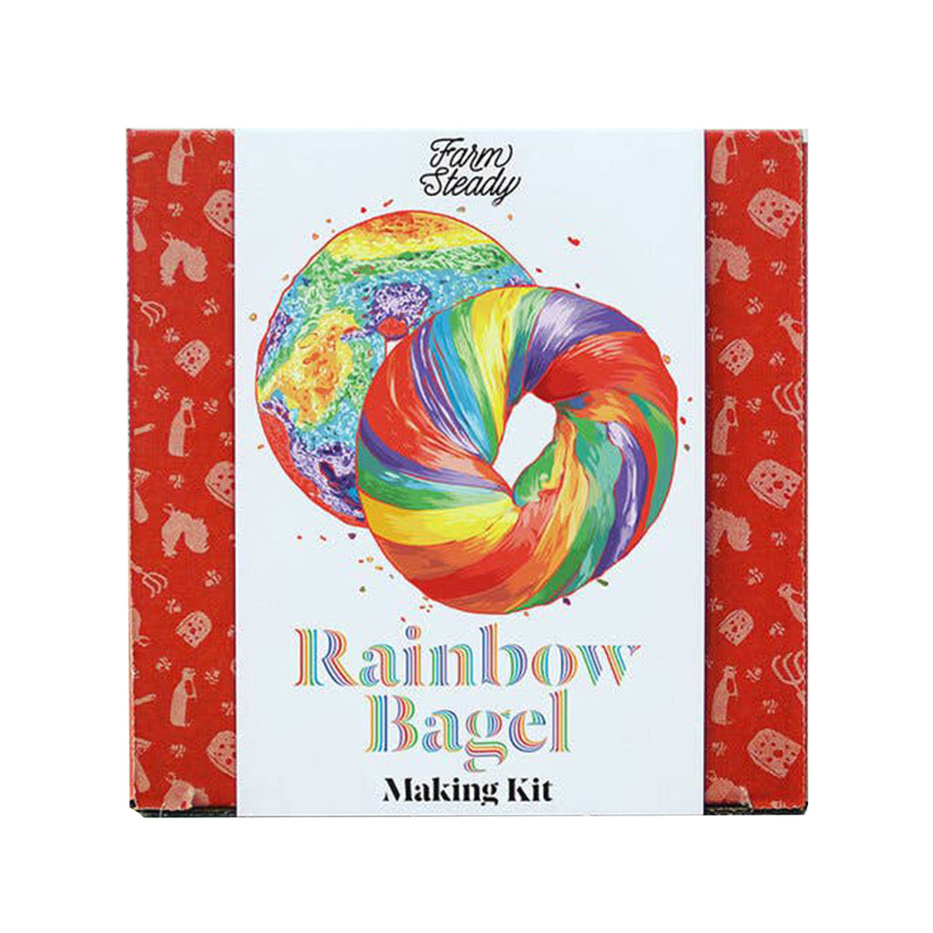 brooklyn brewshop farmsteady rainbow bagel making kit adult diy make your own in packaging