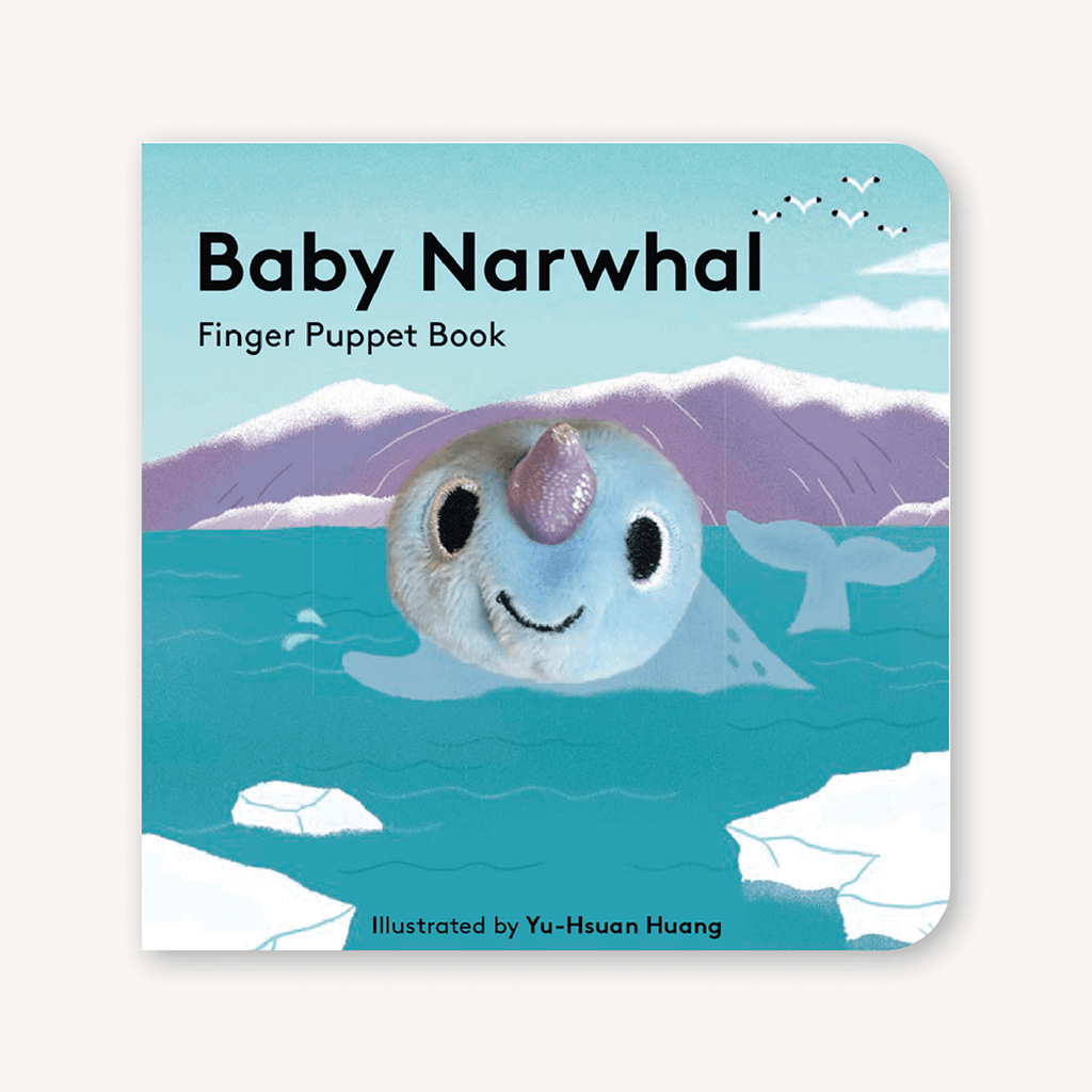 chronicle baby narwhal finger puppet baby board book hardcover