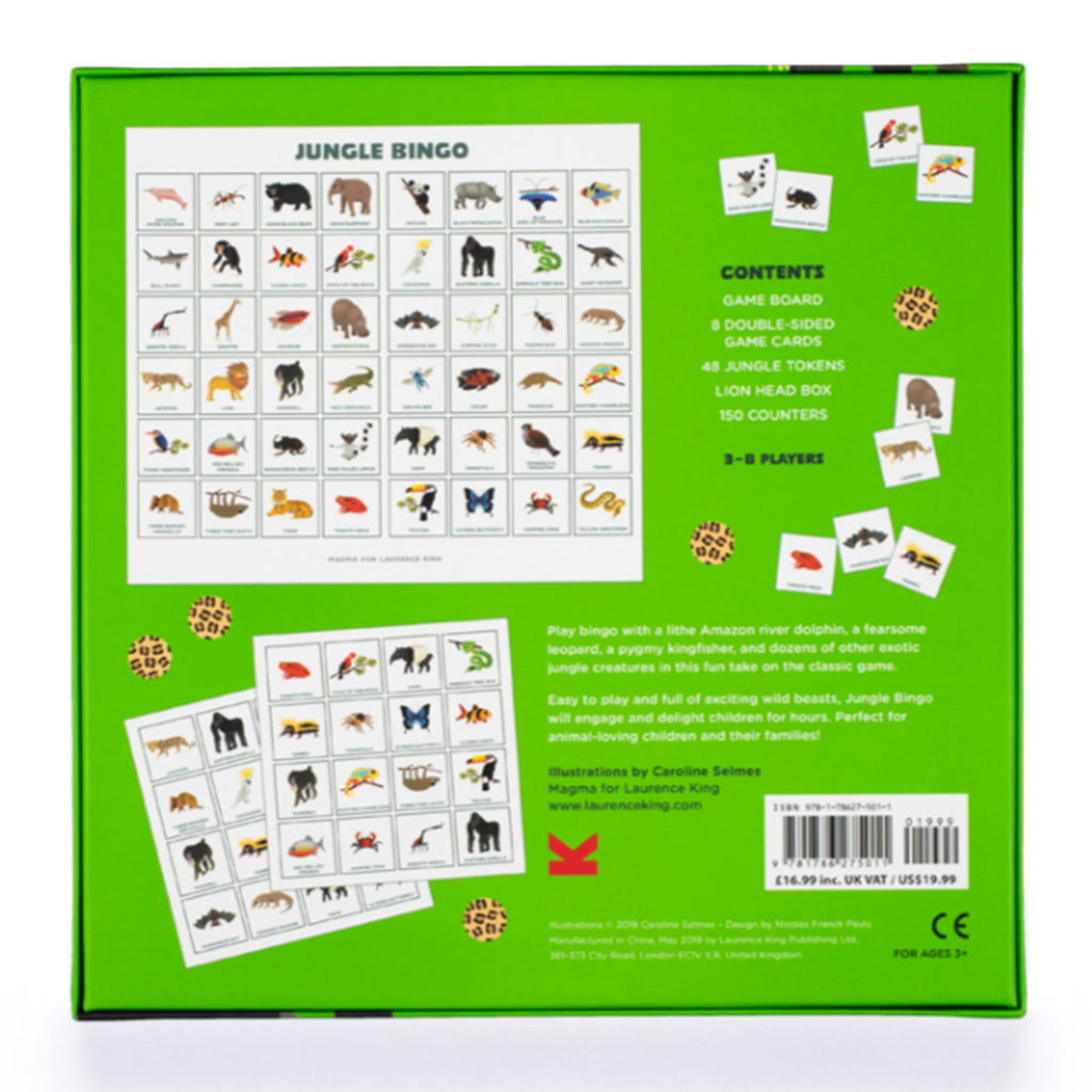 chronicle laurence king jungle bingo for kids packaging back