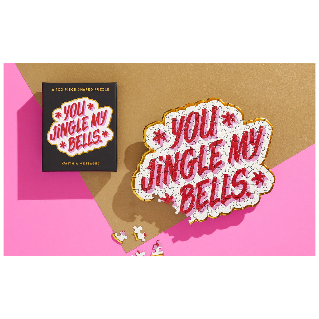    chronicle you jingle my bells 100 piece mini shaped puzzle brass monkey