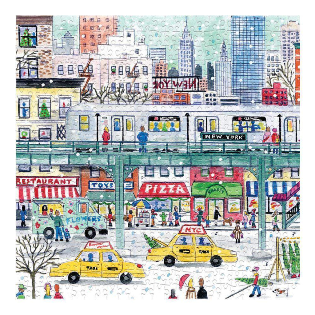 detail of nyc subway puzzle 