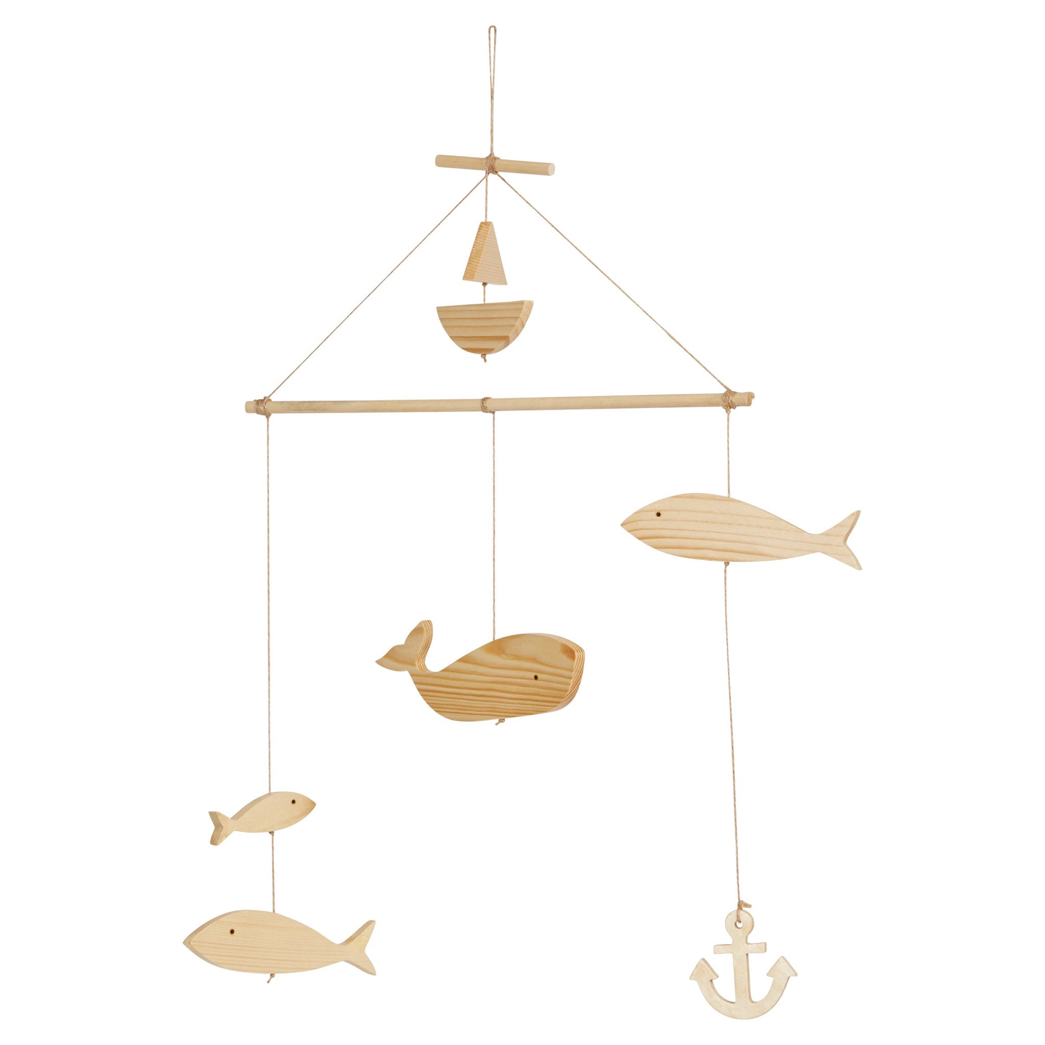 Wood Fish Mobile – Annie's Blue Ribbon General Store