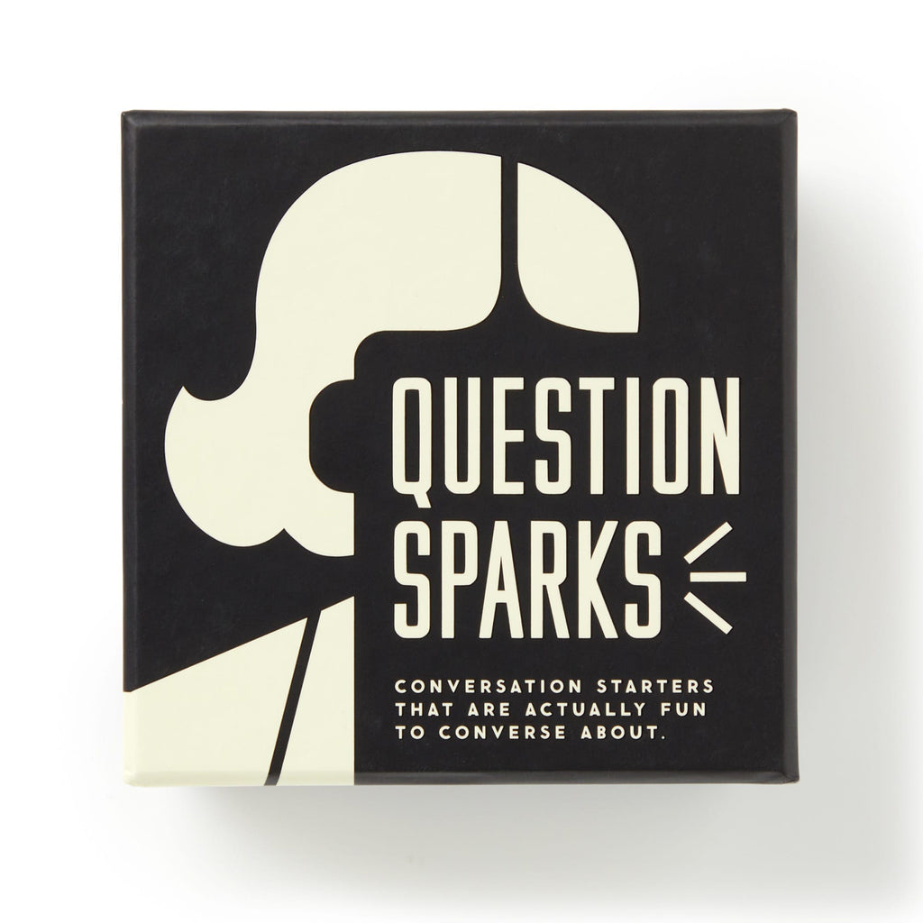 chronicle brass monkey question sparks conversation starters game in box packaging, front view.