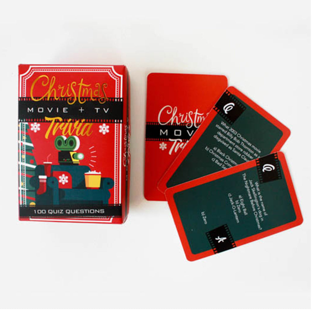 gift republic christmas movie and tv trivia game box sample cards with questions