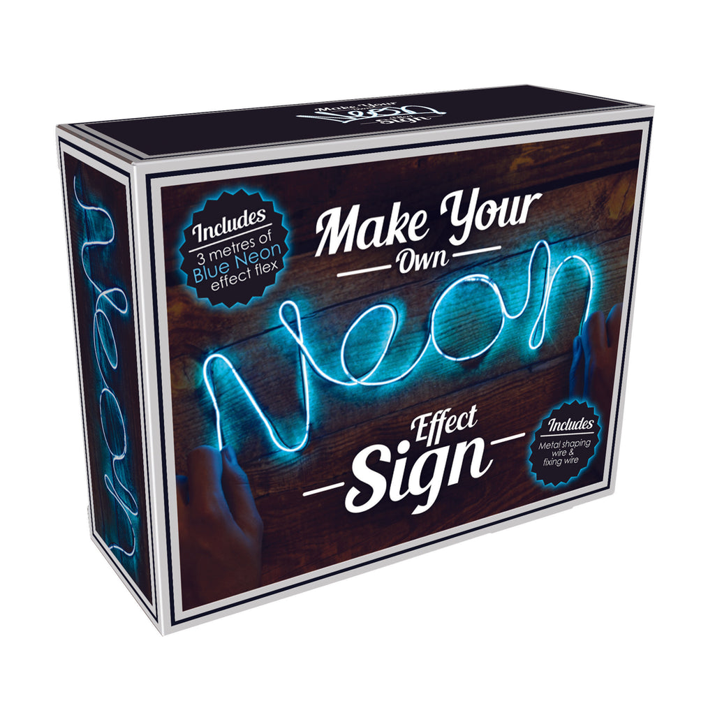iscream blue diy neon effect sign kit box
