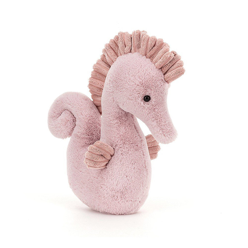 jellycat sienna seahorse pink stuffie plush toy front