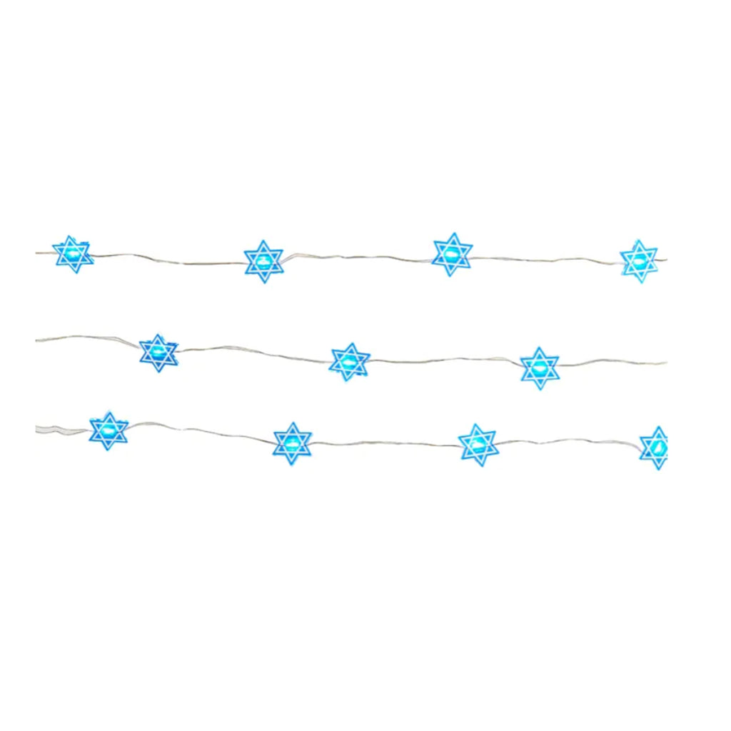 kurt adler battery operated star of david led fairy light set