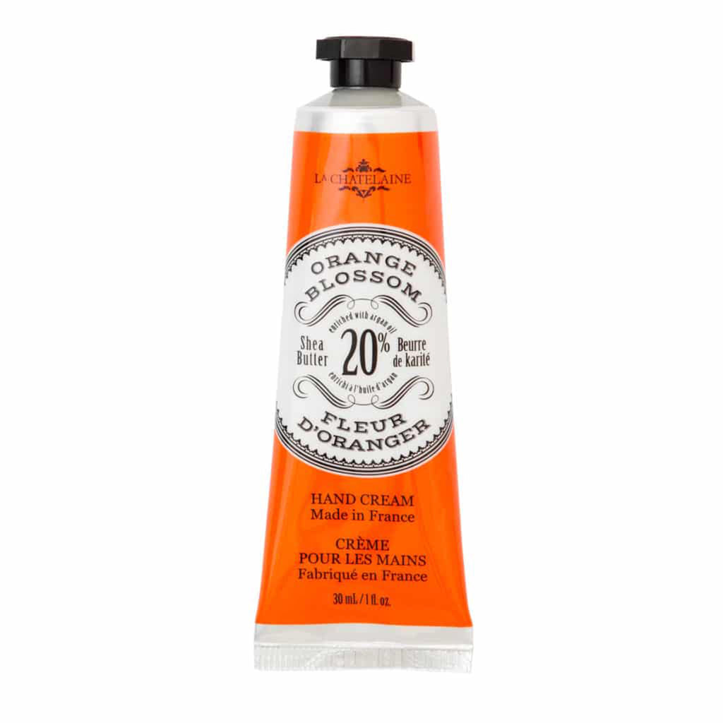 la chatelaine orange blossom scented luxurious travel hand cream