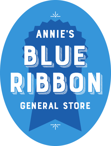 Annie's Blue Ribbon General Store label
