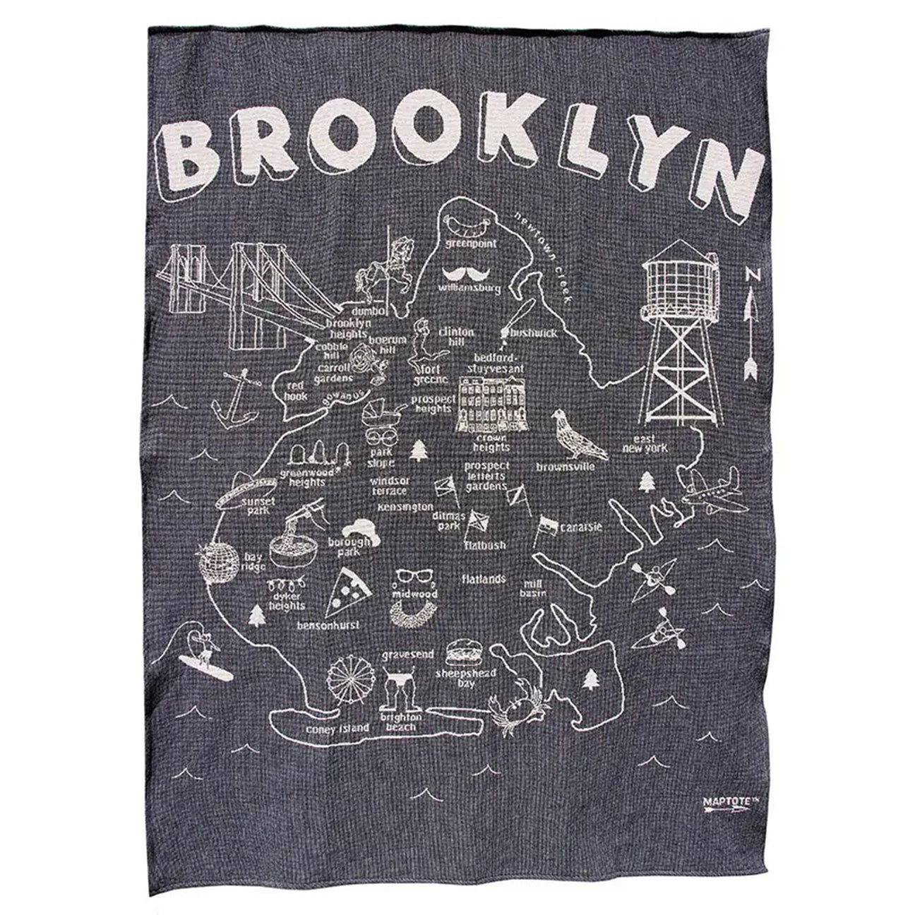 Maptote Brooklyn Knit Throw Blanket