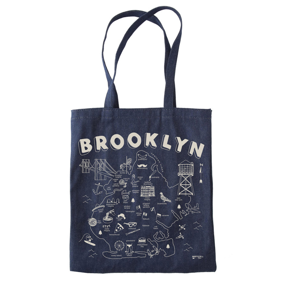 Brooklyn Grocery Tote Bag  Maptote, Made in Brooklyn