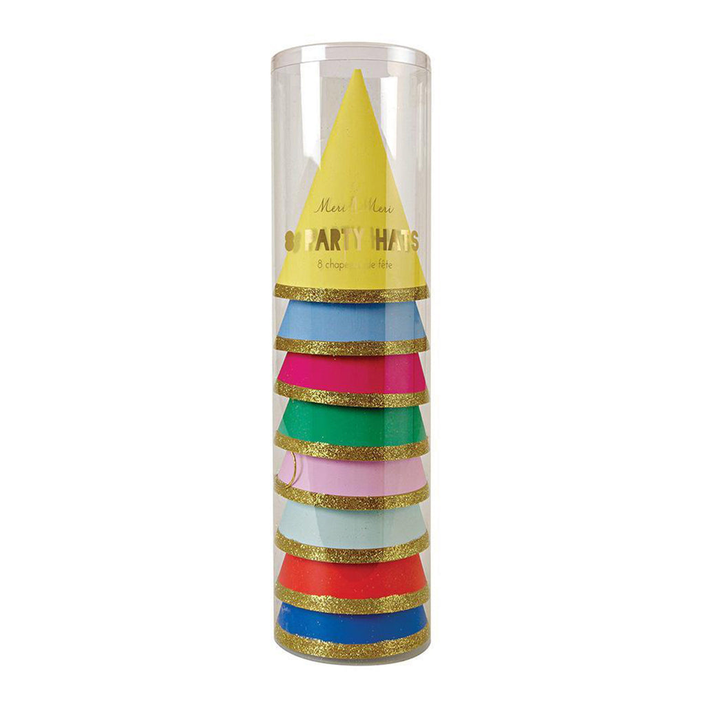 meri meri happy birthday colorful party hats celebration supplies in packaging