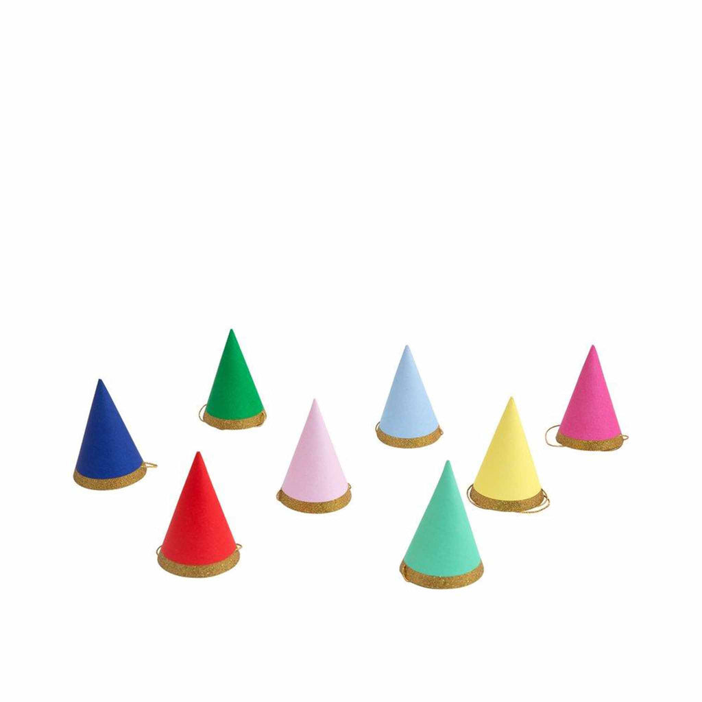 meri meri multicolor mini party hats