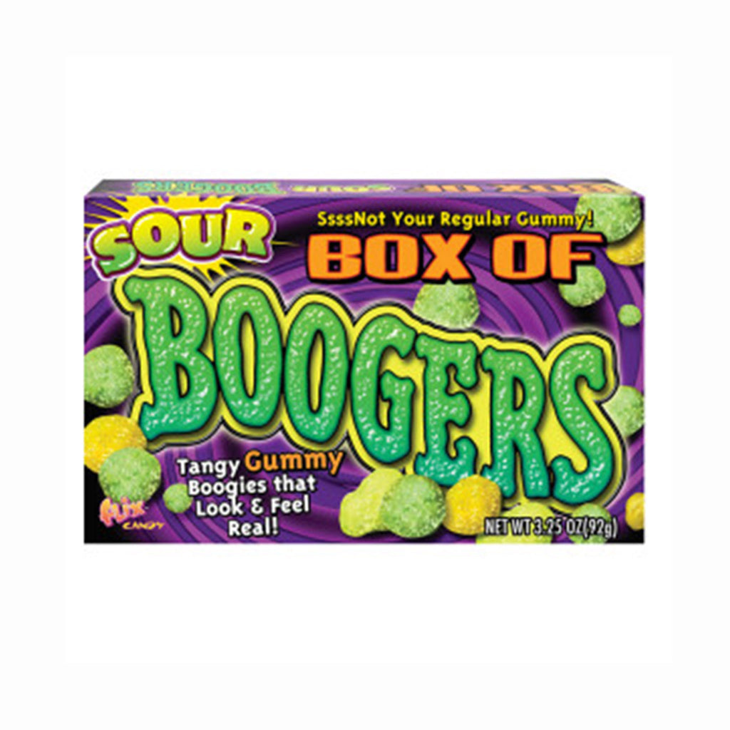 nassau candy sour box of boogers halloween gummy candy in packaging