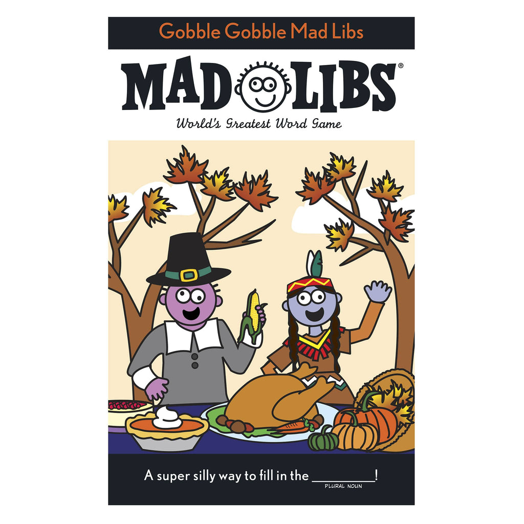 penguin gobble gobble mad libs thanksgiving word game book cover 9780843172928