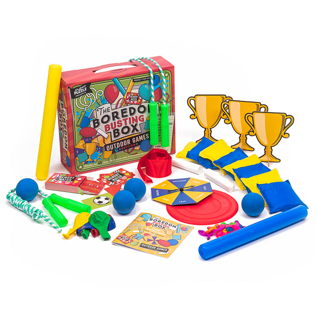 professor puzzle the boredom busting box outdoor games edition contents
