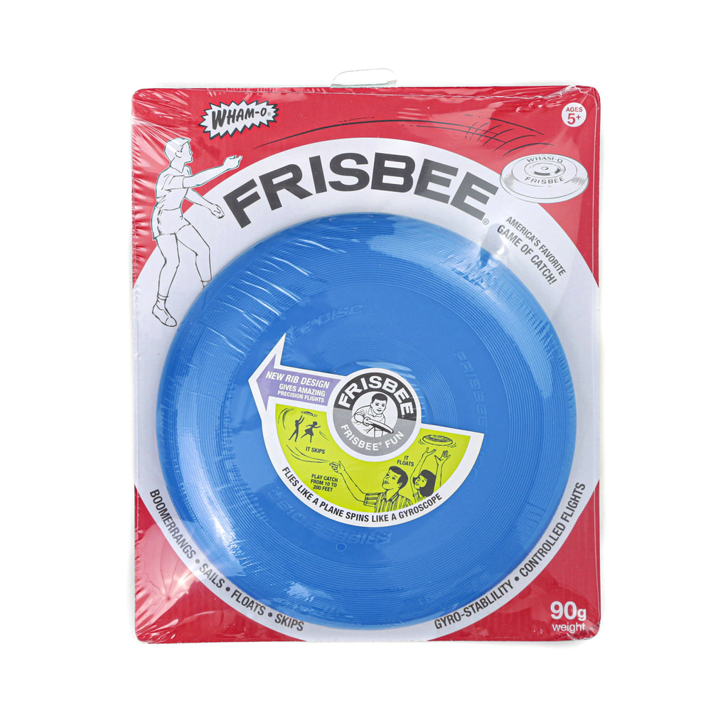 schylling blue vintage wham-o frisbee plastic flying disc in packaging