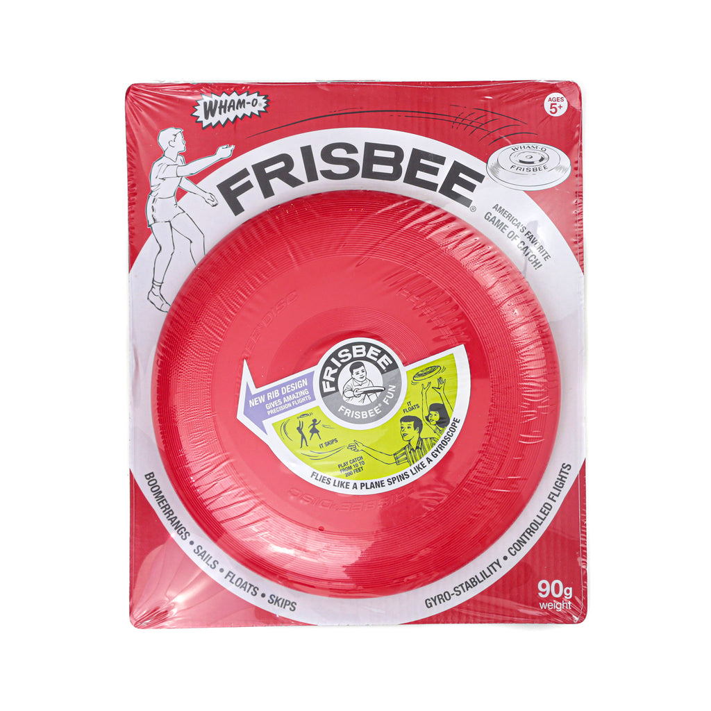 schylling red vintage wham-o frisbee plastic flying disc in packaging