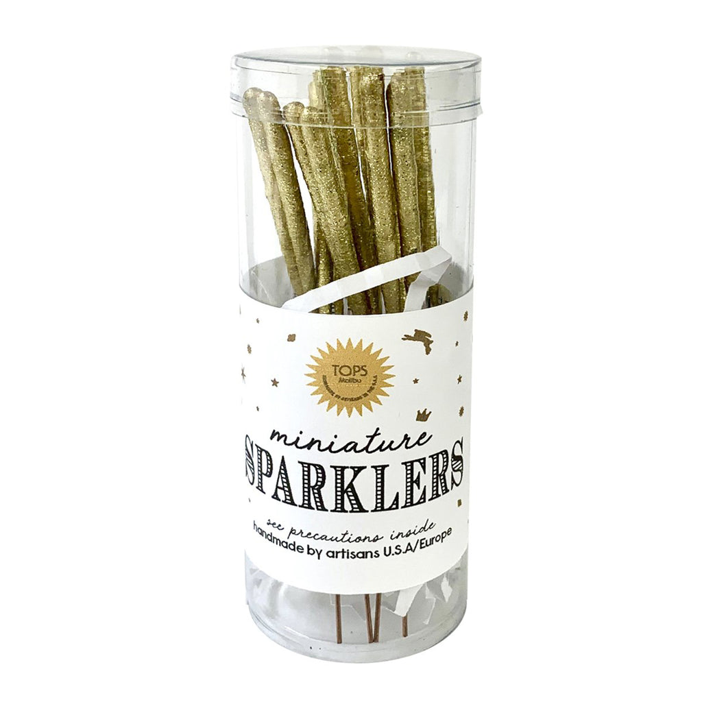 tops malibu sparklers in a tube sticks gold