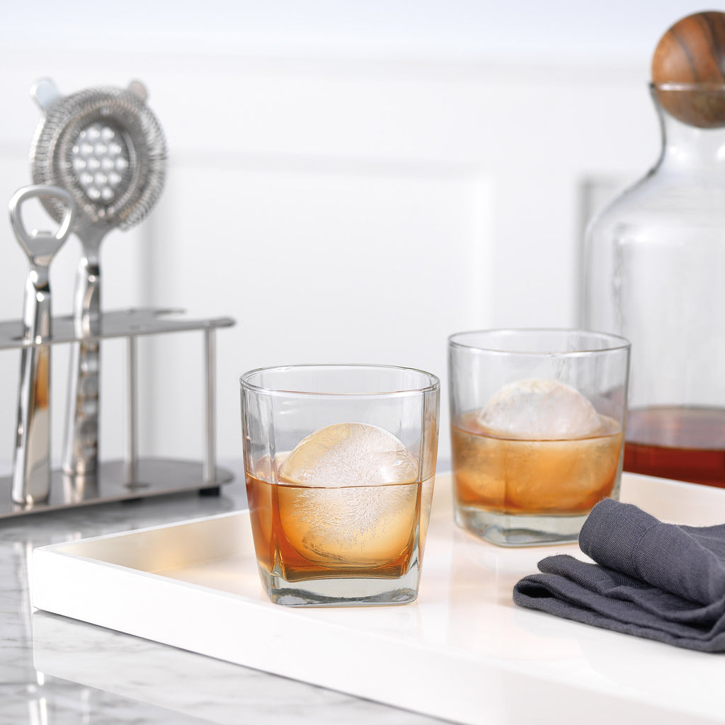 tovolo sphere shaped ice molds set of two in drinks