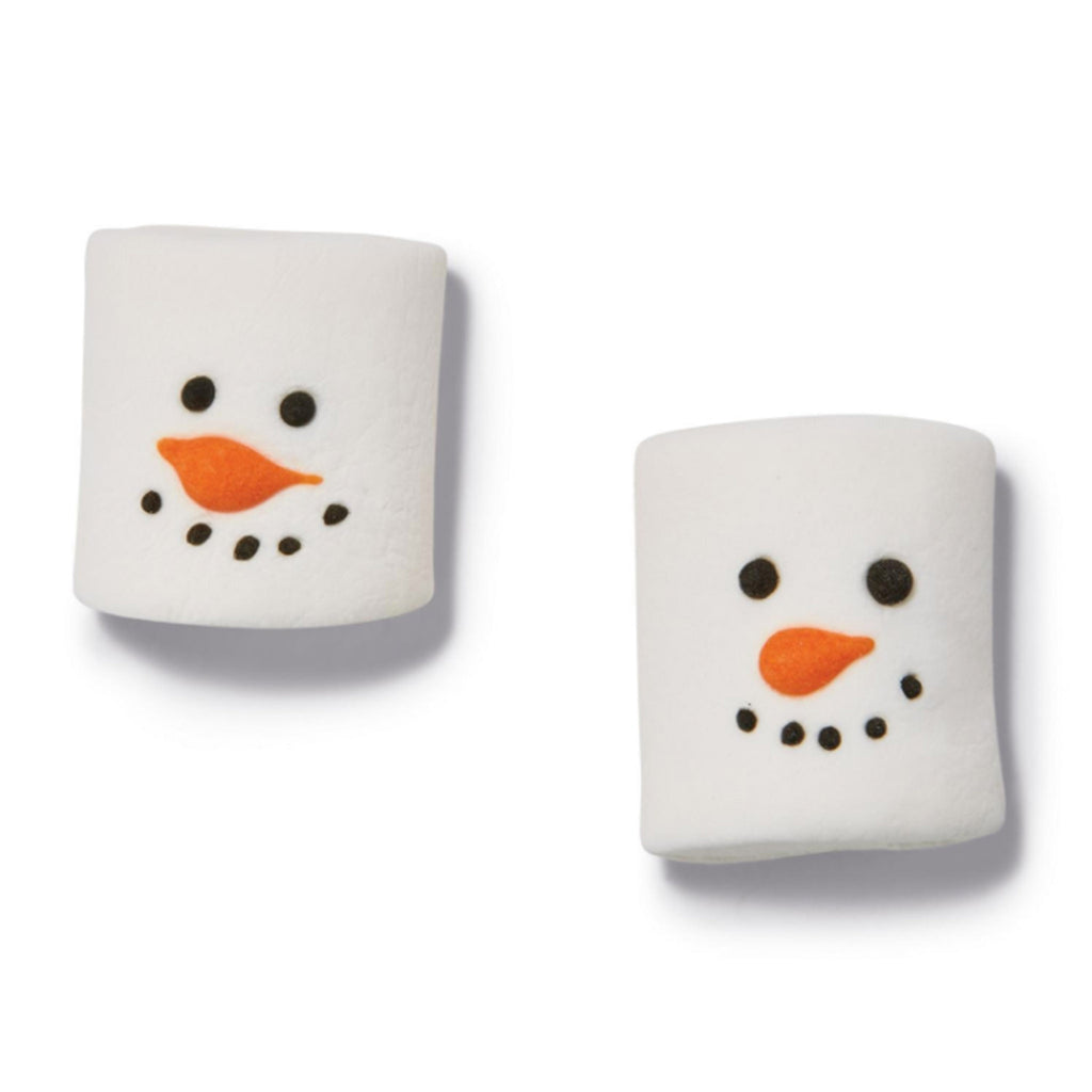 two's company snowman winter themed marshmallows detail unwrapped