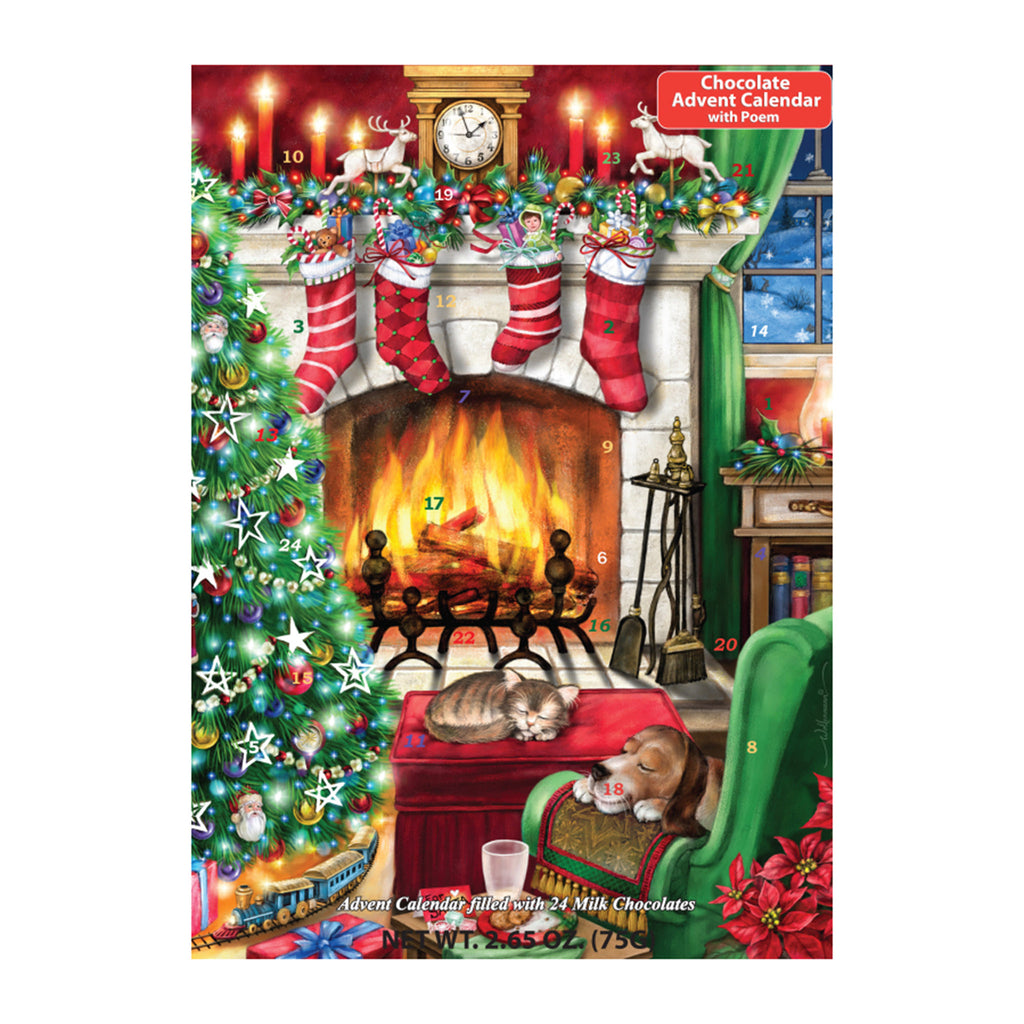 vermont christmas company cozy christmas chocolate advent calendar front